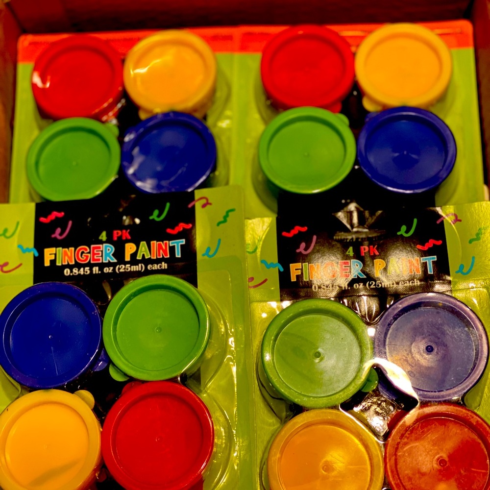 FINGER PAINT 4pcs (case of 24pcs:total of 96tubs)